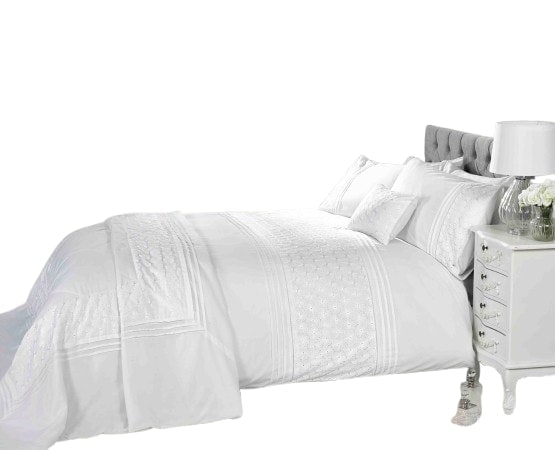 Everdean Cushion Cover Filled Boudoir White 50 x 30 cm 1