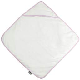 Towel City Baby Hooded Bath Towel (360 GSM) - White/Pink - One Size White One size