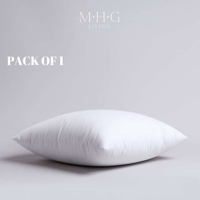 MHG Living Microfibre Square Cushion Inner Pad Pack of 1-White