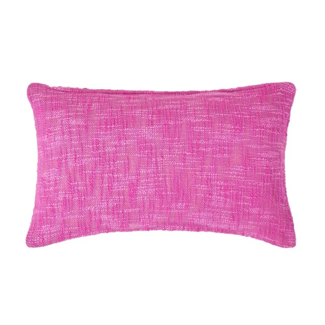 Homescapes Nirvana Cotton Pink Rectangular Cushion Cover - 30 x 50 cm Pink Pink 30 x 50 cm