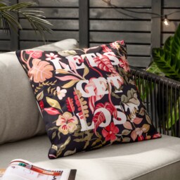 Furn Tropical Bloom 'Let's Get Lost' Outdoor Cushion Black Black
