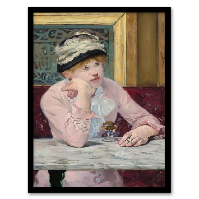 Edouard Manet Framed Wall Art Print Plum Brandy Woman Portrait Home Décor