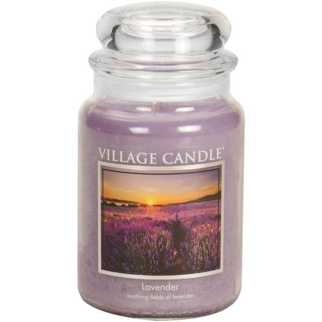 Village Candle Large Jar Candle Lavender Purple One Size