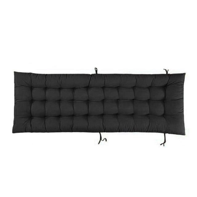Living and Home Sun Lounger Chair Cushion Indoor & Outdoor - Black