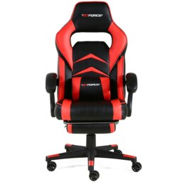 Turbo Reclining Sports Racing Office Desk Faux Leather Gaming Chair (Red)