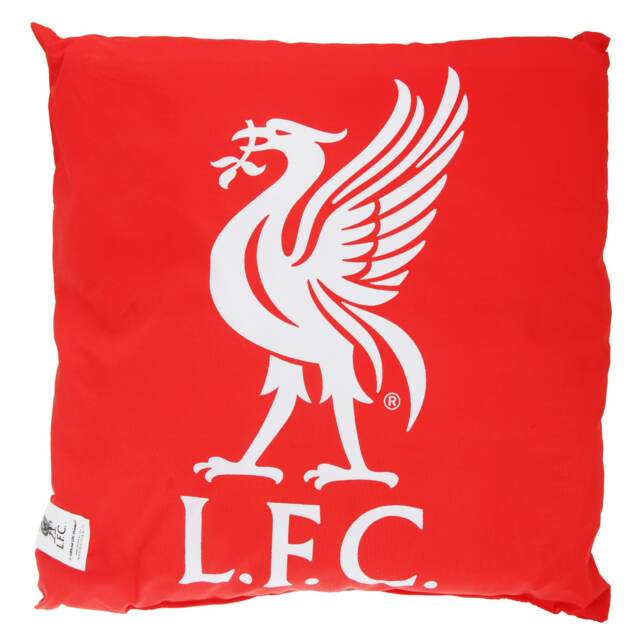 Liverpool FC Childrens/Kids Official Filled Football Crest Cushion - Red - One Size