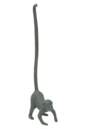Fauna Grey Finish Monkey Toilet Roll Holder