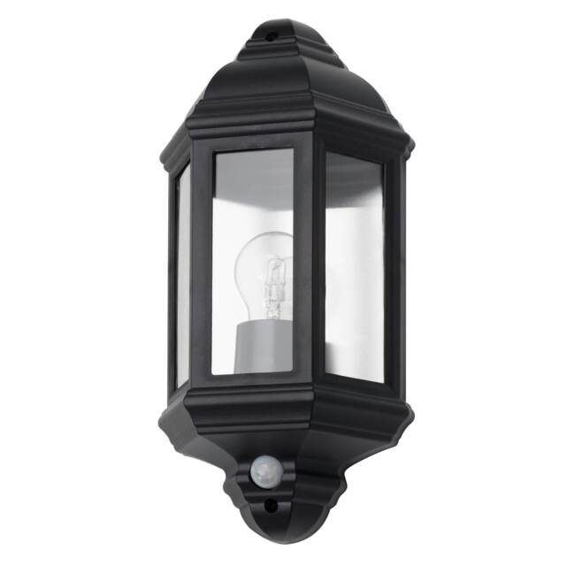 BHS Hunda Outdoor Wall Light with Sensor, Black