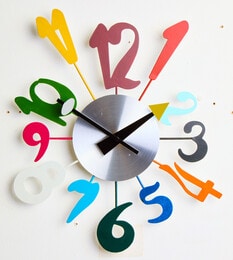 Franci Multi Colour Funky Numbers Wall Clock