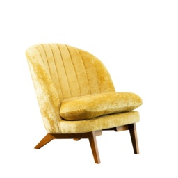 Mateo Fabric Accent Chair - Mustard