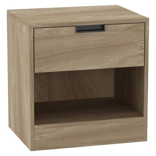 Drawer Bedside Table Nightstand Shelf Cabinet Storage Unit Bedroom Furniture Multi 1 Oak