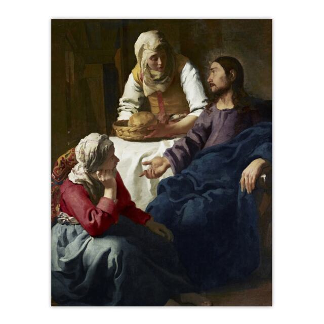 "Christ in the House of Martha and Mary Vermeer Huge Wall Art Poster Print 24X32"""