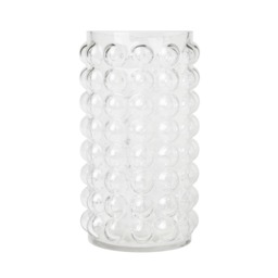 BHS Medium Bobble Glass Vase, Clear
