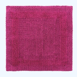 Homescapes Luxury Reversible Cotton Shower Mat - Raspberry Pink Raspberry