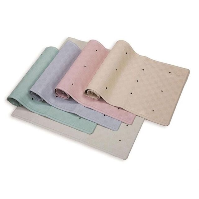 Blue Canyon Rubber Bath Mat White 34 x 74cm - One Colour - One Size