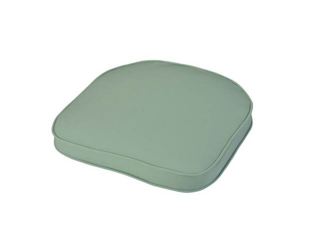 Misty Jade Standard D Pad Outdoor Garden Furniture Cushion - L41 x W38 x H4 cm Green