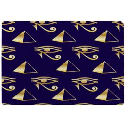 Gold Pyramid & Eye Of Horus Rug Multi