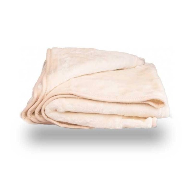 Mink Throw Soft Touch Blanket Fleece Faux Fur 200x240cm Cream