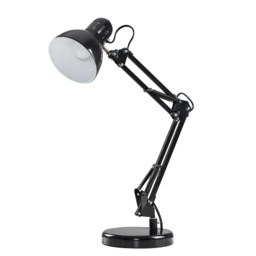 ValueLights Monda Gloss Black Table Lamp & Bulb Black