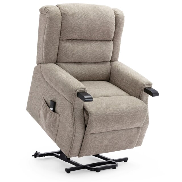 Ashfield Electric Fabric Single Motor Rise Recliner Mobility Chair (Mocha)