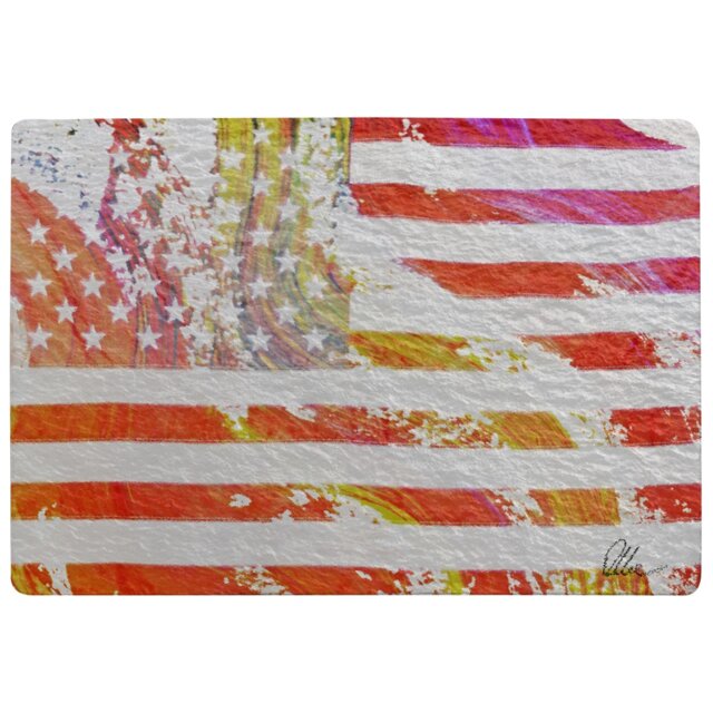 American Flag Flare Rug Multi