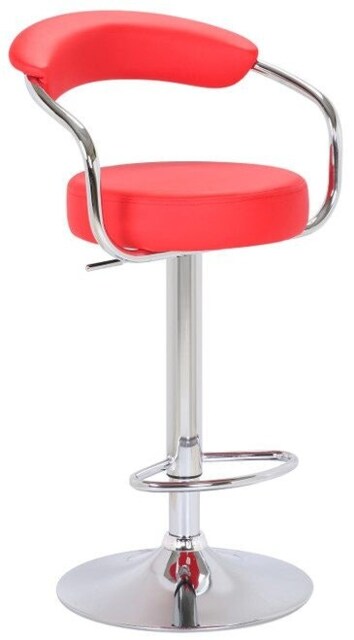 Astra Stool Height Adjustable 6 Colours Red