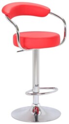 Astra Stool Height Adjustable 6 Colours Red