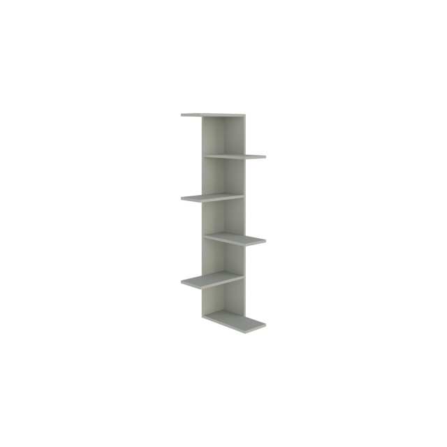 Decortie Saso Corner Bookcase 37x24x141cm Ash Green
