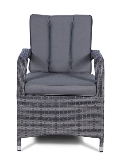 Arizona Outdoor Rattan Garden Dining Chair Grey Grey