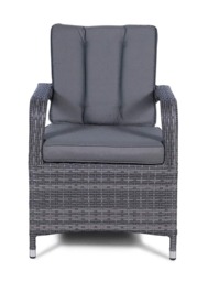 Arizona Outdoor Rattan Garden Dining Chair Grey Grey