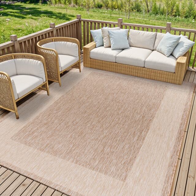 LIVABLISS Tuareg-Cottage In- & Outdoor Jute-Look Rug 160 x 213 cm Beige Ivory