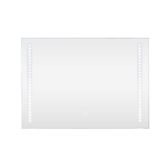 ValueLights Mirror IP44 Bathroom Demister Touch Control LED Strip 50 x 70cm Mirror Light Silver