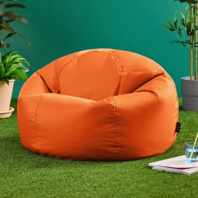 Icon Kingston Adult Classic Indoor Outdoor Bean Bag, Burnt Orange