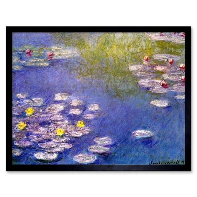 Claude Monet Nympheas At Giverny Old Master Painting Framed Wall Art Print