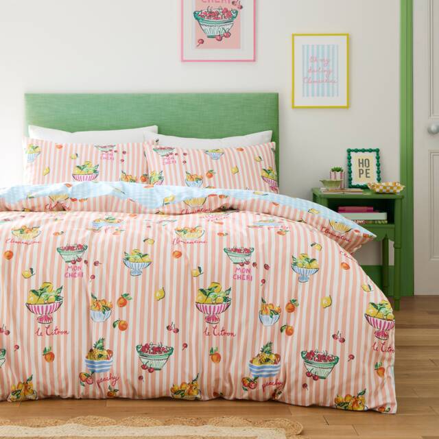 Fusion Summer Fruits Duvet Cover Set Multi