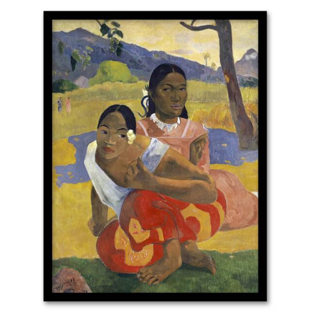 Paul Gauguin When Will You Marry Oil Painting Framed Wall Art Picture Print A4