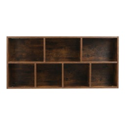 Living and Home Cube Wooden Bookcase Organizer Storage Shelving Unit Brown