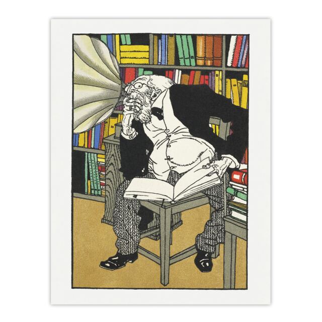 "Dialectician With a Gramophone Moriz Jung Huge Wall Art Poster Print 24X32"""