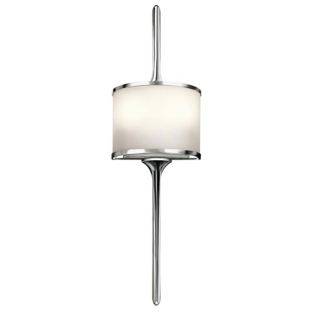 Mona 2 Light Bathroom Wall Light Polished Chrome IP44, G9