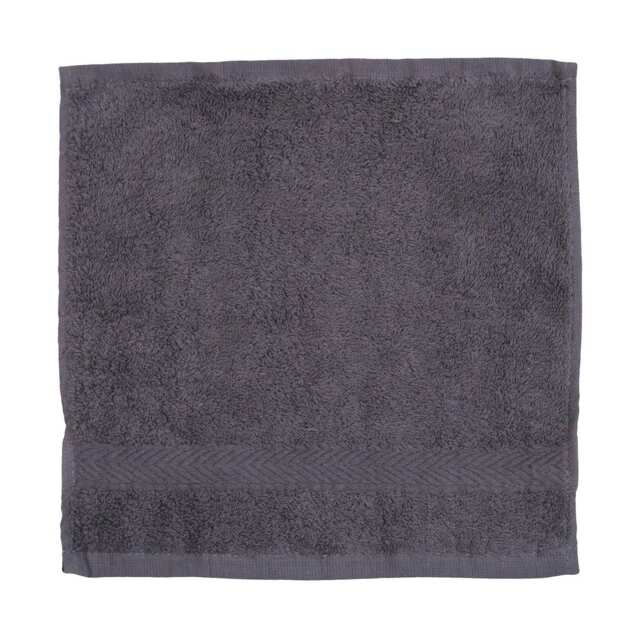 Towel City Luxury Face Towel - Steel Grey - One Size