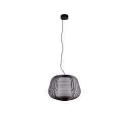 Nara Outdoor Pendant Ceiling Light Matt Black 1x E27 IP65