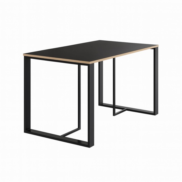 Decortie Lenora Dining Table 140x75cm Black Wood