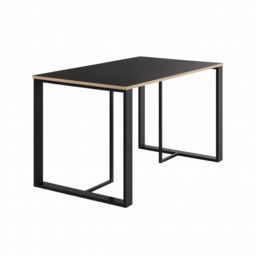 Decortie Lenora Dining Table 140x75cm Black Wood