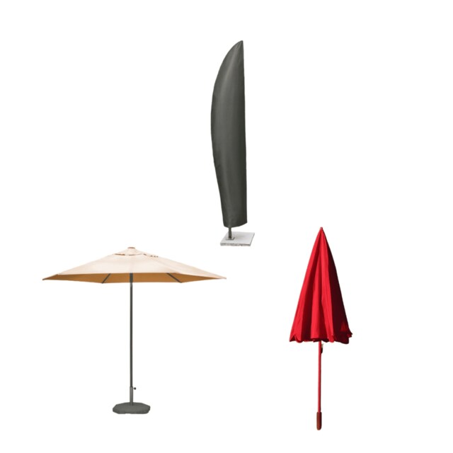 Black 190cm Heavy Duty Waterproof Parasol Jumbo Protective Cover