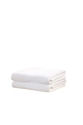 Eden Weave Cotton Towels Luxury Soft Quick Dry Absorbent White Bath towel 1