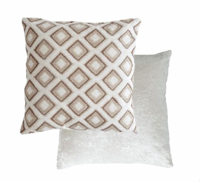 Nevada Cushion Cover 43cm x 43cm Cream Cream Cream