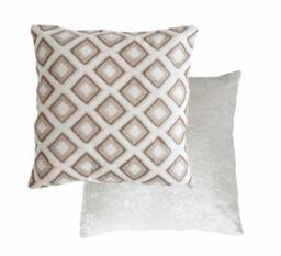 Nevada Cushion Cover 43cm x 43cm Cream Cream Cream
