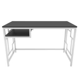 Decorotika Kennesaw Computer Desk with Metal Frame - W 120 cm x H 75 cm x D 60 cm