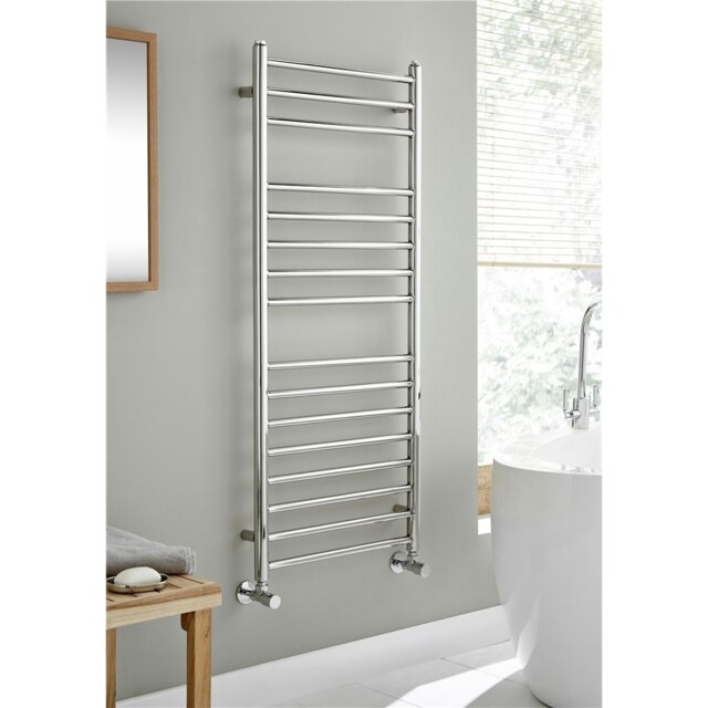 720mm (H) x 500mm (W) - Curved Vertical - Bathroom Towel Radiator (Richmond) - (0.72m x 0.5m)