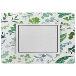 Green Leaves Designer Rug Multi
